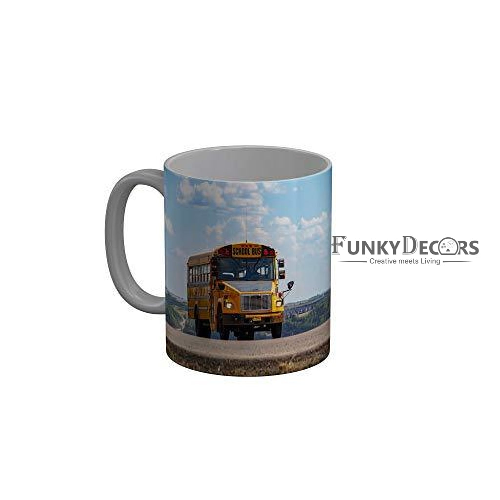 Funkydecors Back To School Childhood Memories Ceramic Mug 350 Ml Multicolor Mugs