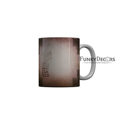 Funkydecors Back To School Childhood Memories Ceramic Mug 350 Ml Multicolor Mugs