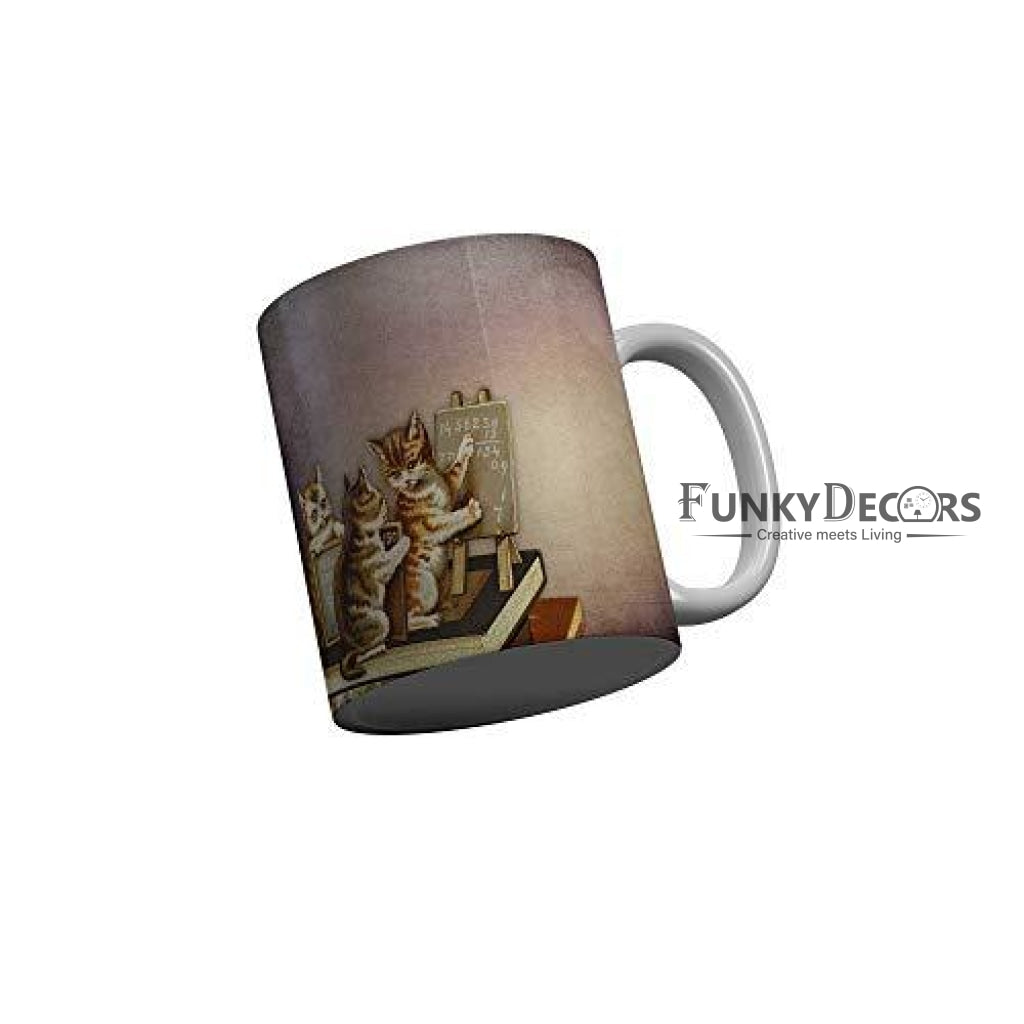 Funkydecors Back To School Childhood Memories Ceramic Mug 350 Ml Multicolor Mugs