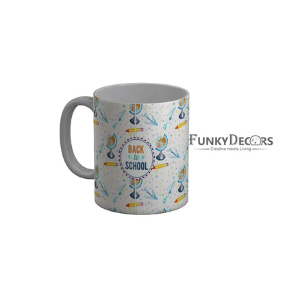 Funkydecors Back To School Childhood Memories Ceramic Mug 350 Ml Multicolor Mugs