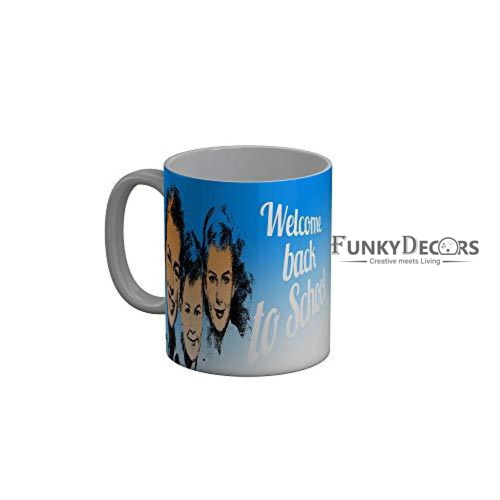 Funkydecors Back To School Childhood Memories Ceramic Mug 350 Ml Multicolor Mugs