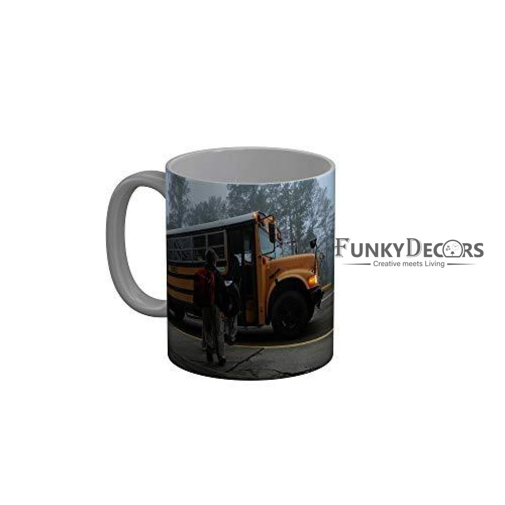 Funkydecors Back To School Childhood Memories Ceramic Mug 350 Ml Multicolor Mugs