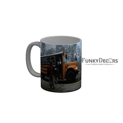 Funkydecors Back To School Childhood Memories Ceramic Mug 350 Ml Multicolor Mugs