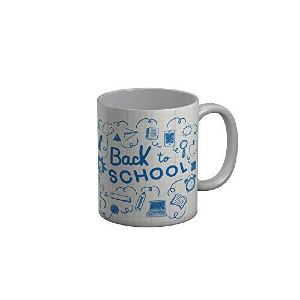 Funkydecors Back To School Childhood Memories Ceramic Mug 350 Ml Multicolor Mugs