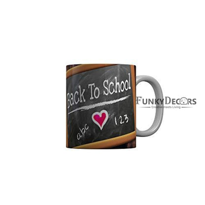 Funkydecors Back To School Childhood Memories Ceramic Mug 350 Ml Multicolor Mugs