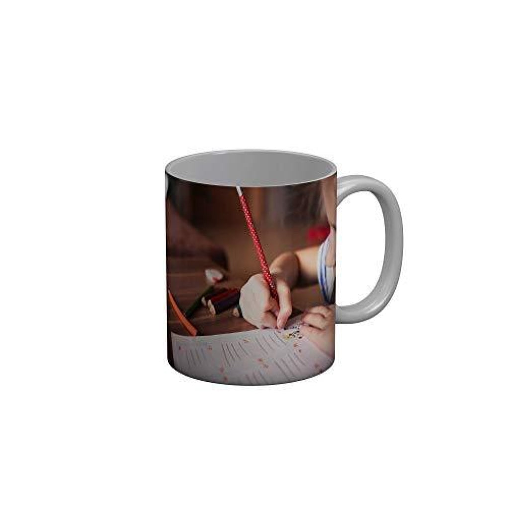 Funkydecors Back To School Childhood Memories Ceramic Mug 350 Ml Multicolor Mugs