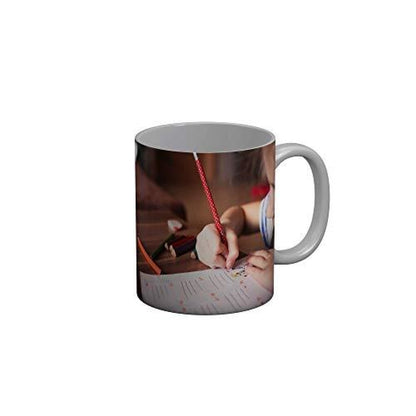 Funkydecors Back To School Childhood Memories Ceramic Mug 350 Ml Multicolor Mugs
