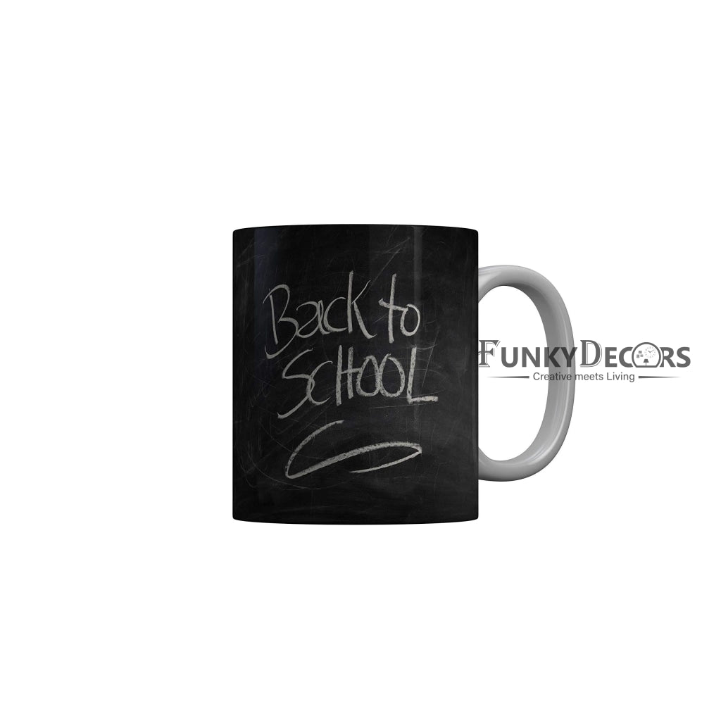 Funkydecors Back To School Childhood Memories Ceramic Mug 350 Ml Multicolor Mugs