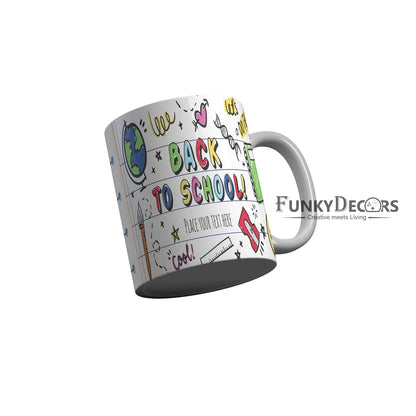 Funkydecors Back To School Childhood Memories Ceramic Mug 350 Ml Multicolor Mugs