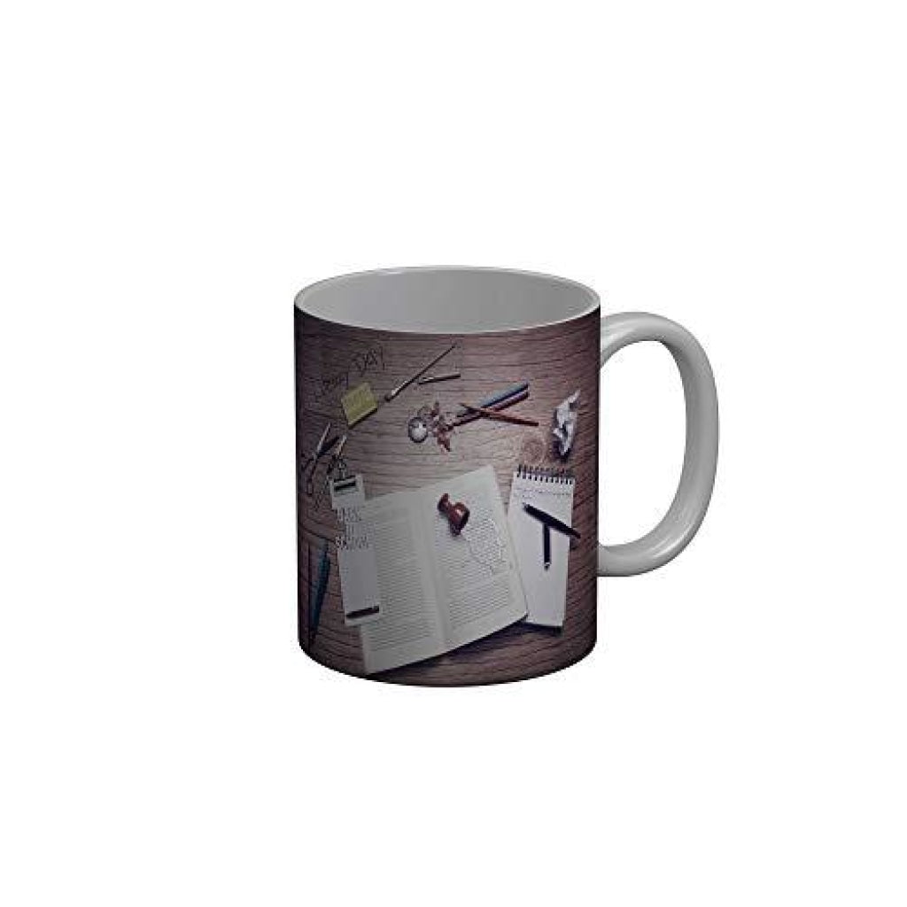 Funkydecors Back To School Childhood Memories Ceramic Mug 350 Ml Multicolor Mugs