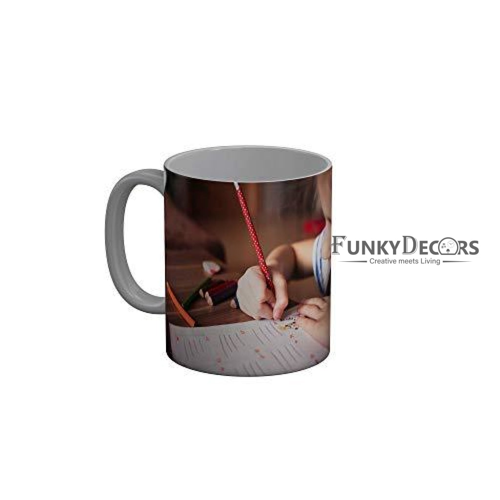Funkydecors Back To School Childhood Memories Ceramic Mug 350 Ml Multicolor Mugs