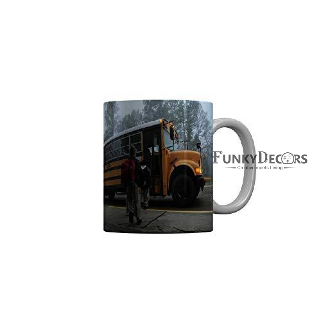 Funkydecors Back To School Childhood Memories Ceramic Mug 350 Ml Multicolor Mugs