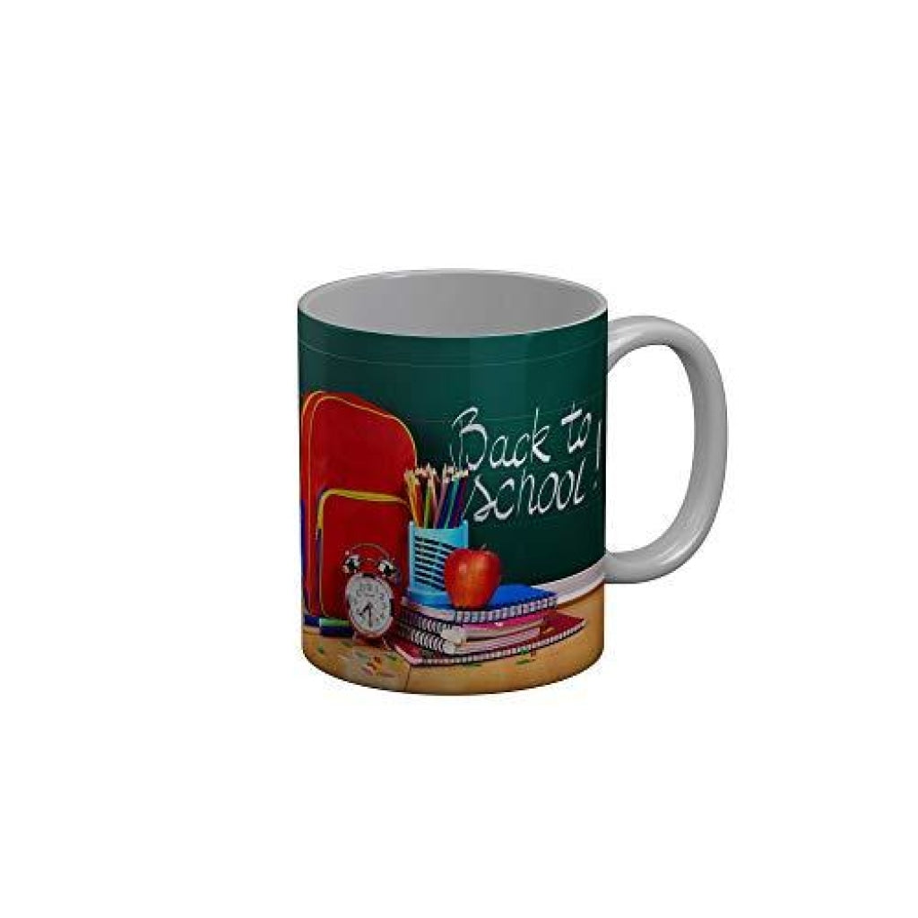 Funkydecors Back To School Childhood Memories Ceramic Mug 350 Ml Multicolor Mugs