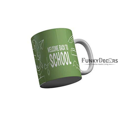 Funkydecors Back To School Childhood Memories Ceramic Mug 350 Ml Multicolor Mugs