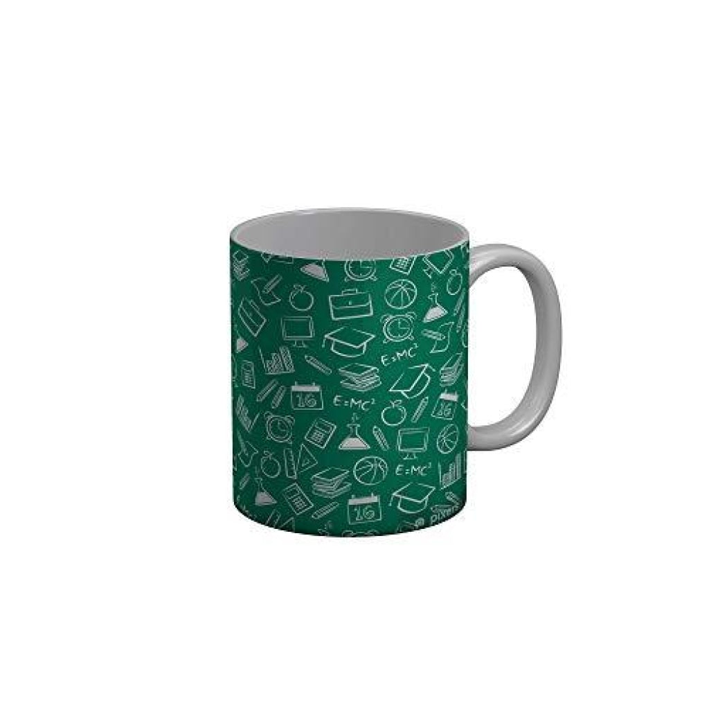 Funkydecors Back To School Childhood Memories Ceramic Mug 350 Ml Multicolor Mugs