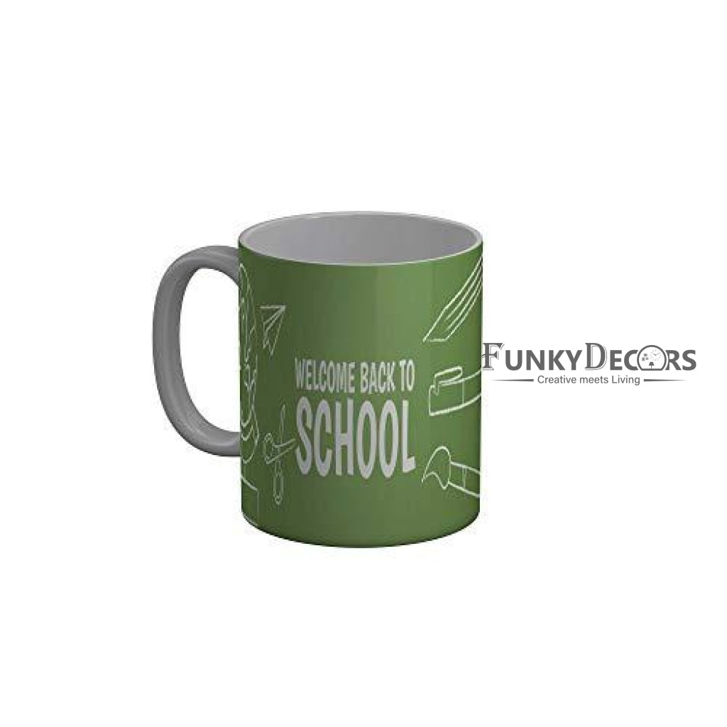 Funkydecors Back To School Childhood Memories Ceramic Mug 350 Ml Multicolor Mugs
