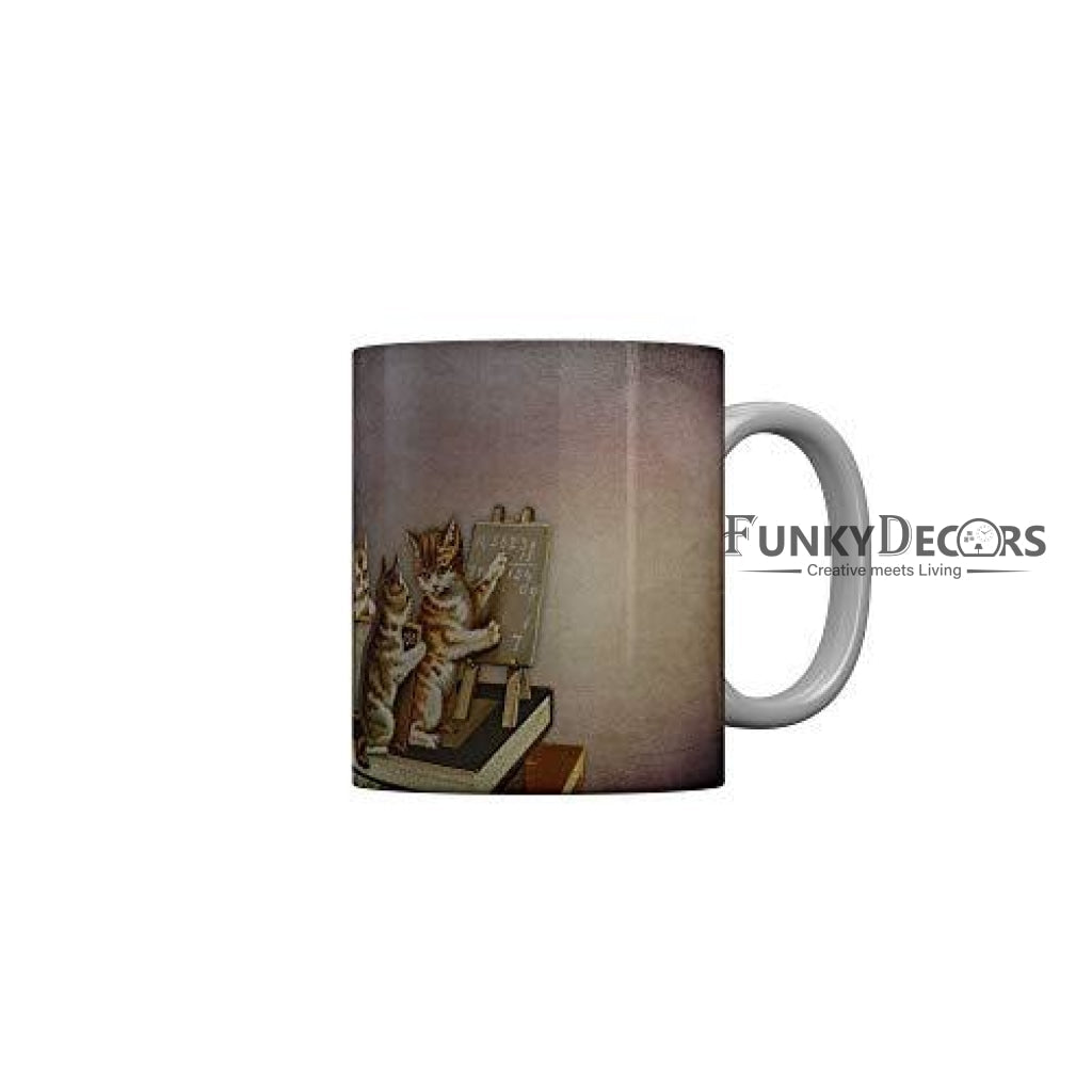 Funkydecors Back To School Childhood Memories Ceramic Mug 350 Ml Multicolor Mugs