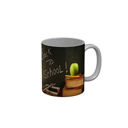 Funkydecors Back To School Childhood Memories Ceramic Mug 350 Ml Multicolor Mugs
