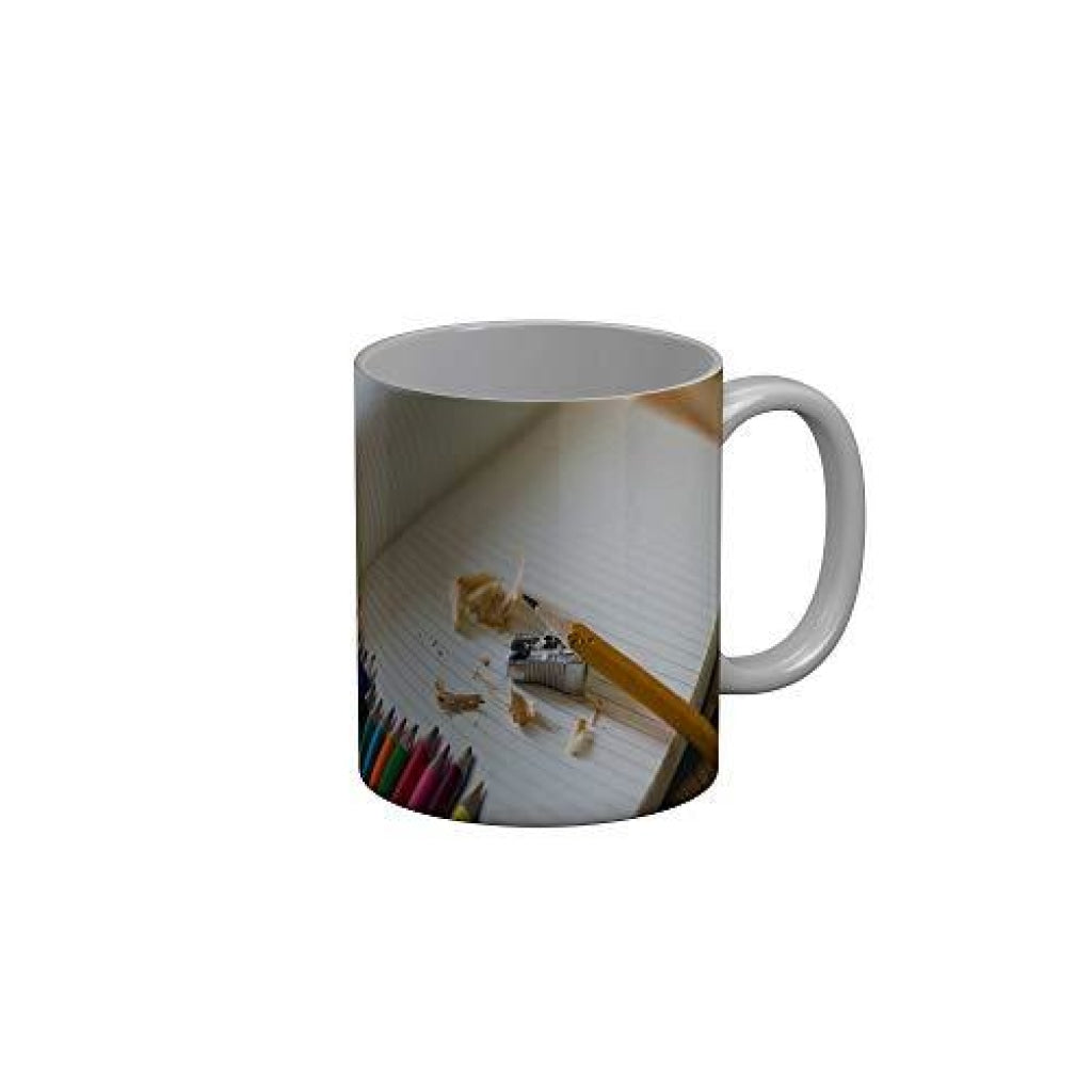Funkydecors Back To School Childhood Memories Ceramic Mug 350 Ml Multicolor Mugs