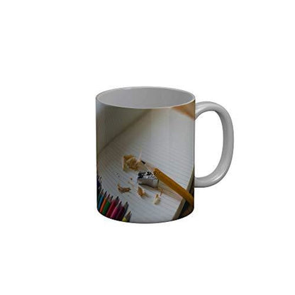Funkydecors Back To School Childhood Memories Ceramic Mug 350 Ml Multicolor Mugs