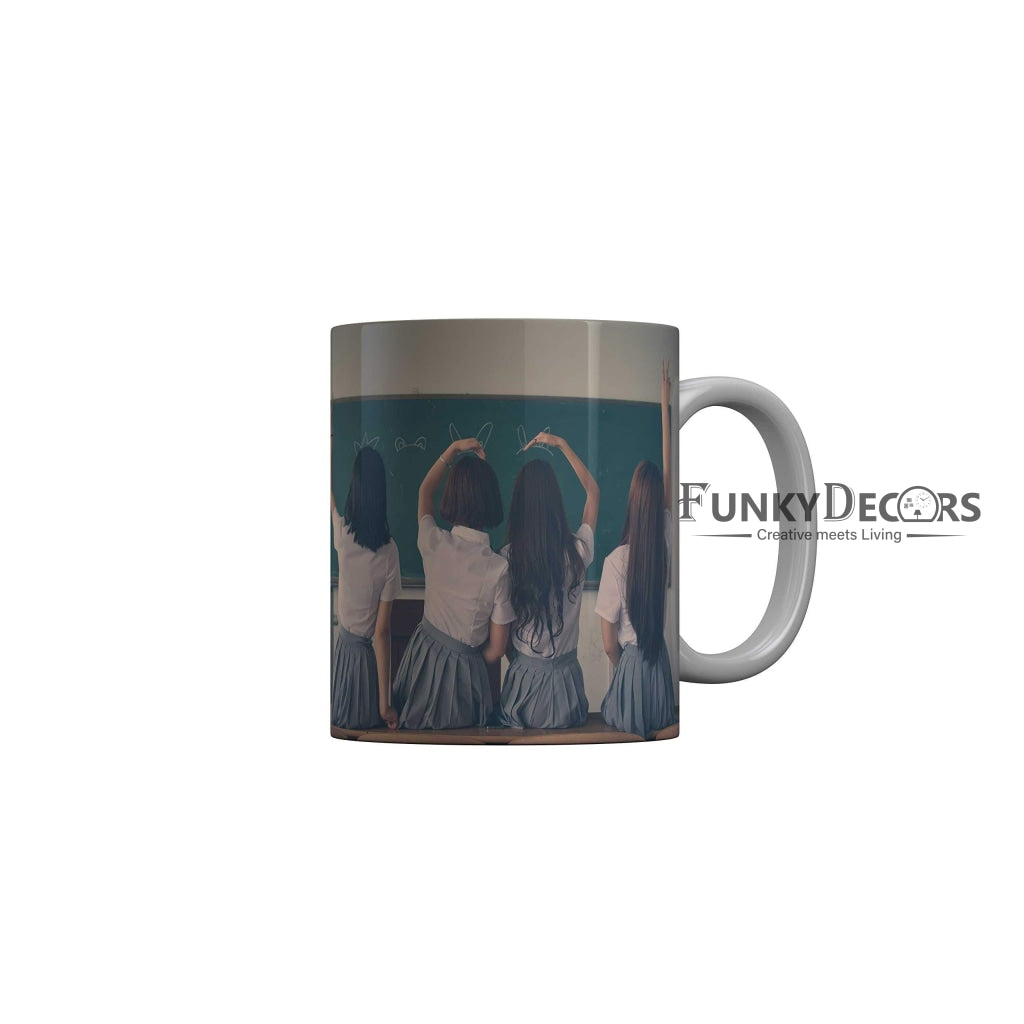Funkydecors Back To School Childhood Memories Ceramic Mug 350 Ml Multicolor Mugs