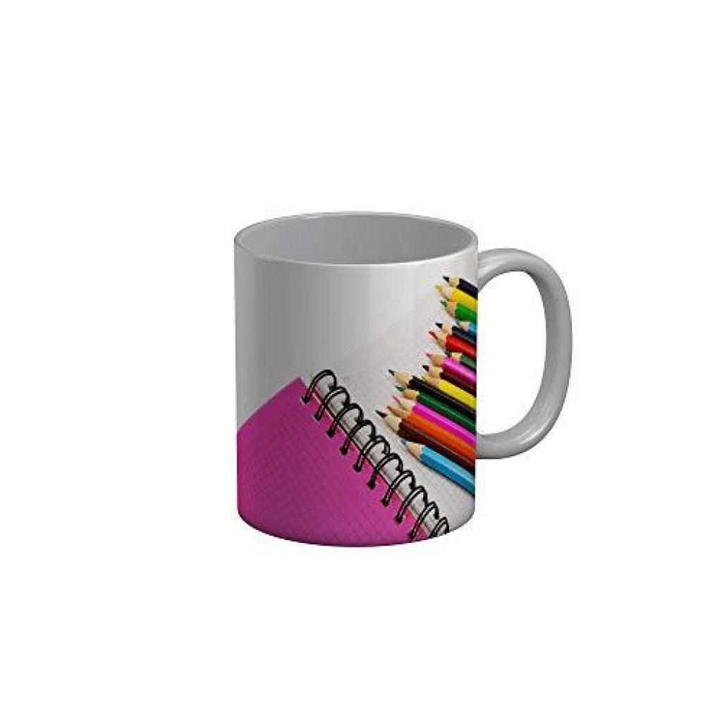 Funkydecors Back To School Childhood Memories Ceramic Mug 350 Ml Multicolor Mugs
