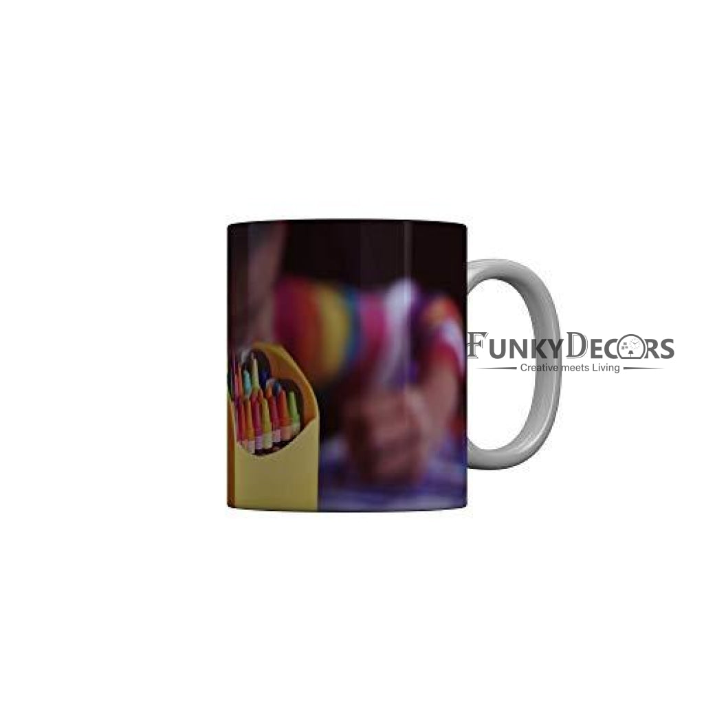 Funkydecors Back To School Childhood Memories Ceramic Mug 350 Ml Multicolor Mugs