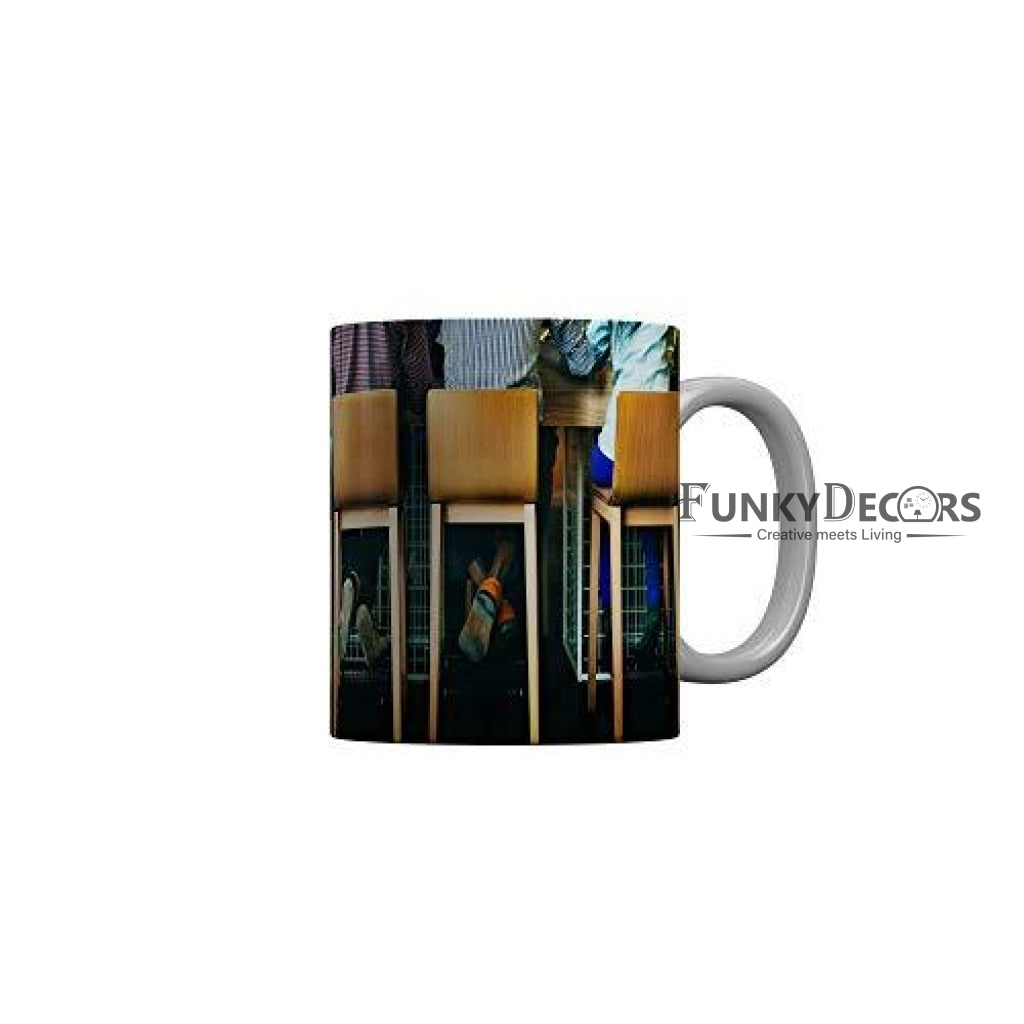 Funkydecors Back To School Childhood Memories Ceramic Mug 350 Ml Multicolor Mugs