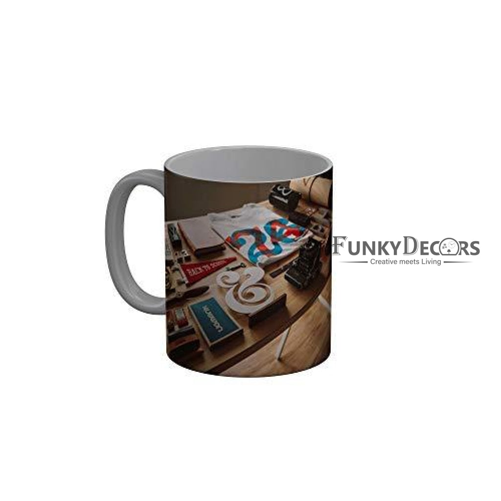Funkydecors Back To School Childhood Memories Ceramic Mug 350 Ml Multicolor Mugs