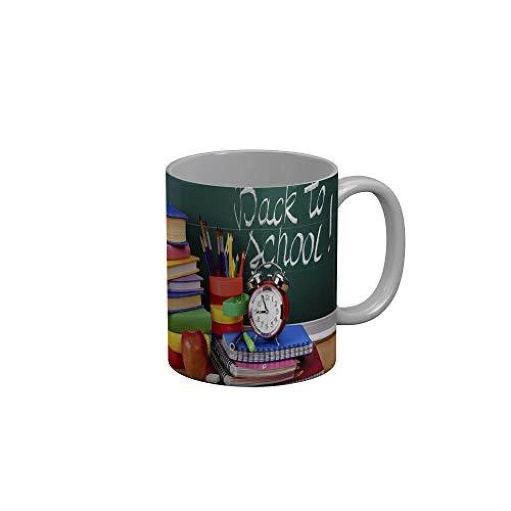 Funkydecors Back To School Childhood Memories Ceramic Mug 350 Ml Multicolor Mugs