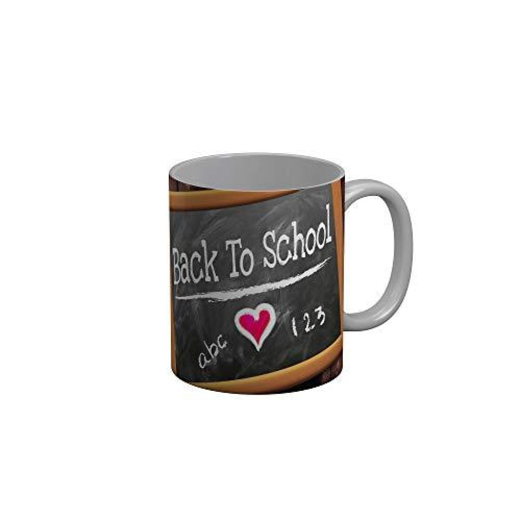 Funkydecors Back To School Childhood Memories Ceramic Mug 350 Ml Multicolor Mugs