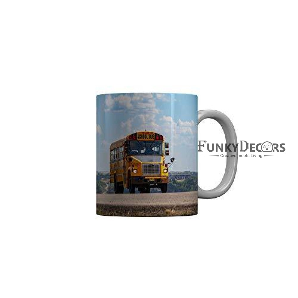 Funkydecors Back To School Childhood Memories Ceramic Mug 350 Ml Multicolor Mugs