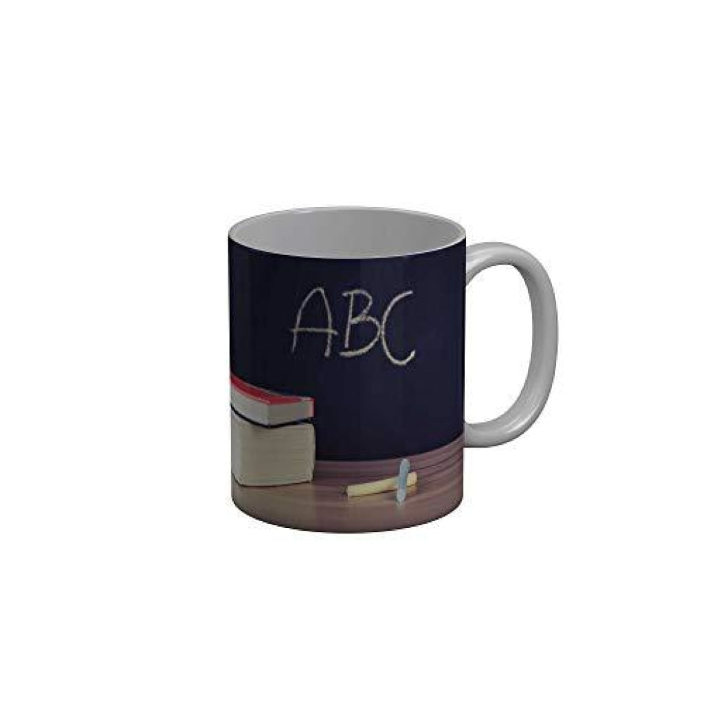 Funkydecors Back To School Childhood Memories Ceramic Mug 350 Ml Multicolor Mugs