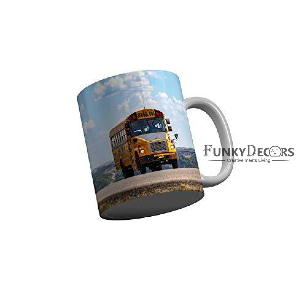 Funkydecors Back To School Childhood Memories Ceramic Mug 350 Ml Multicolor Mugs