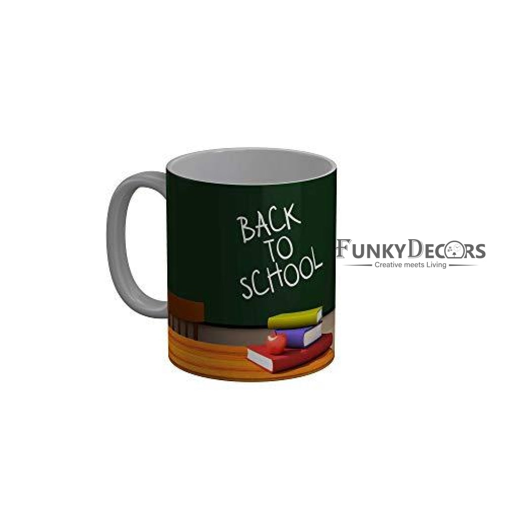 Funkydecors Back To School Childhood Memories Ceramic Mug 350 Ml Multicolor Mugs