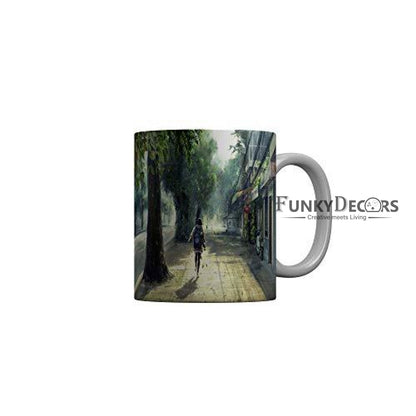 Funkydecors Back To School Childhood Memories Ceramic Mug 350 Ml Multicolor Mugs