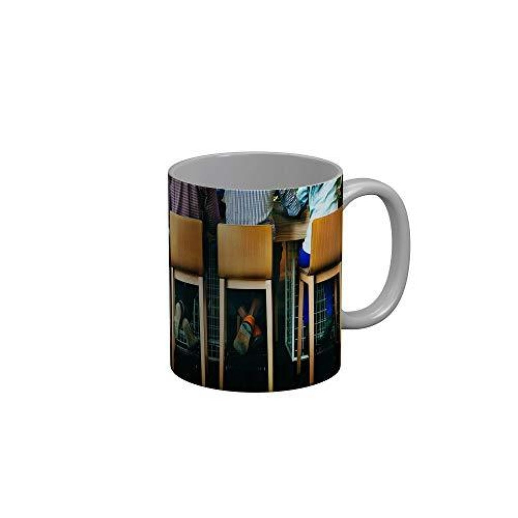 Funkydecors Back To School Childhood Memories Ceramic Mug 350 Ml Multicolor Mugs