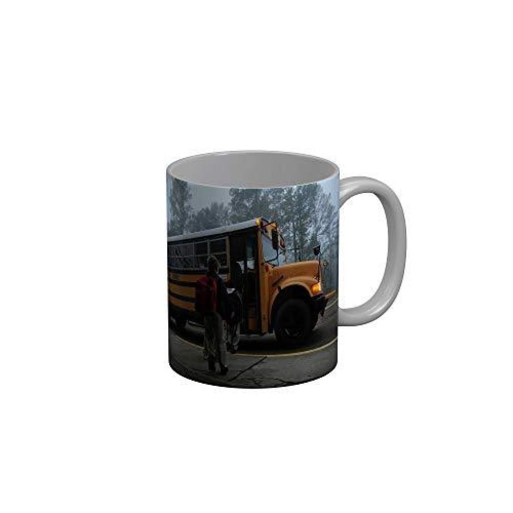 Funkydecors Back To School Childhood Memories Ceramic Mug 350 Ml Multicolor Mugs