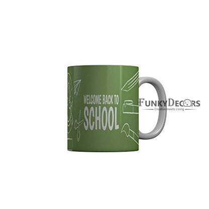 Funkydecors Back To School Childhood Memories Ceramic Mug 350 Ml Multicolor Mugs