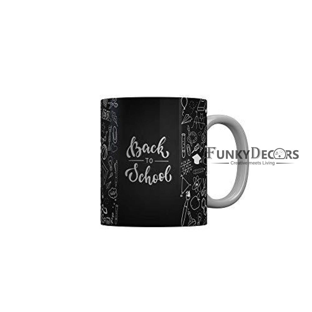 Funkydecors Back To School Childhood Memories Ceramic Mug 350 Ml Multicolor Mugs