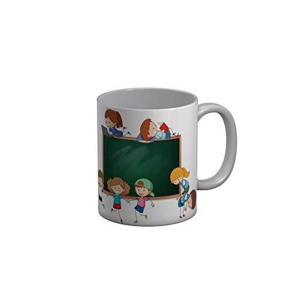 Funkydecors Back To School Childhood Memories Ceramic Mug 350 Ml Multicolor Mugs