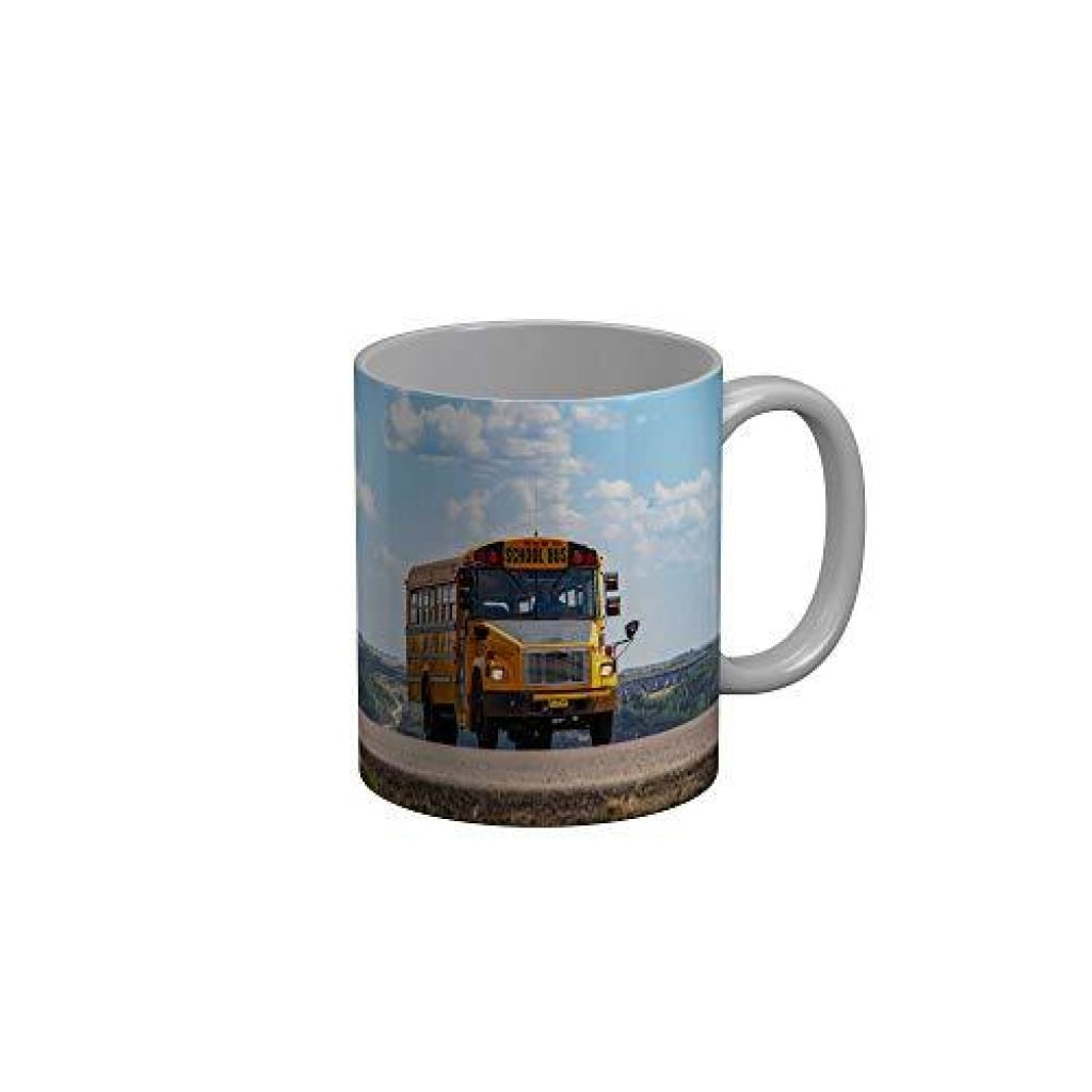 Funkydecors Back To School Childhood Memories Ceramic Mug 350 Ml Multicolor Mugs