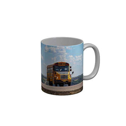 Funkydecors Back To School Childhood Memories Ceramic Mug 350 Ml Multicolor Mugs