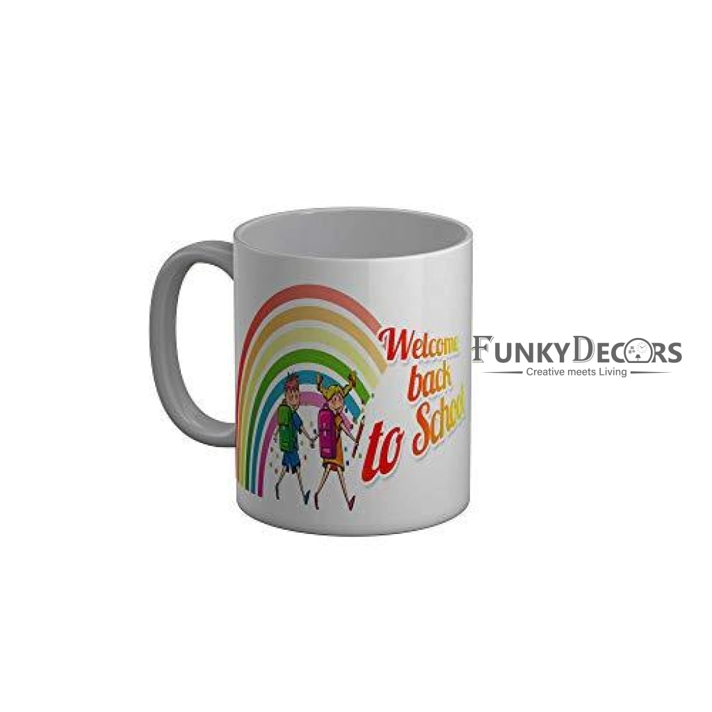 Funkydecors Back To School Childhood Memories Ceramic Mug 350 Ml Multicolor Mugs