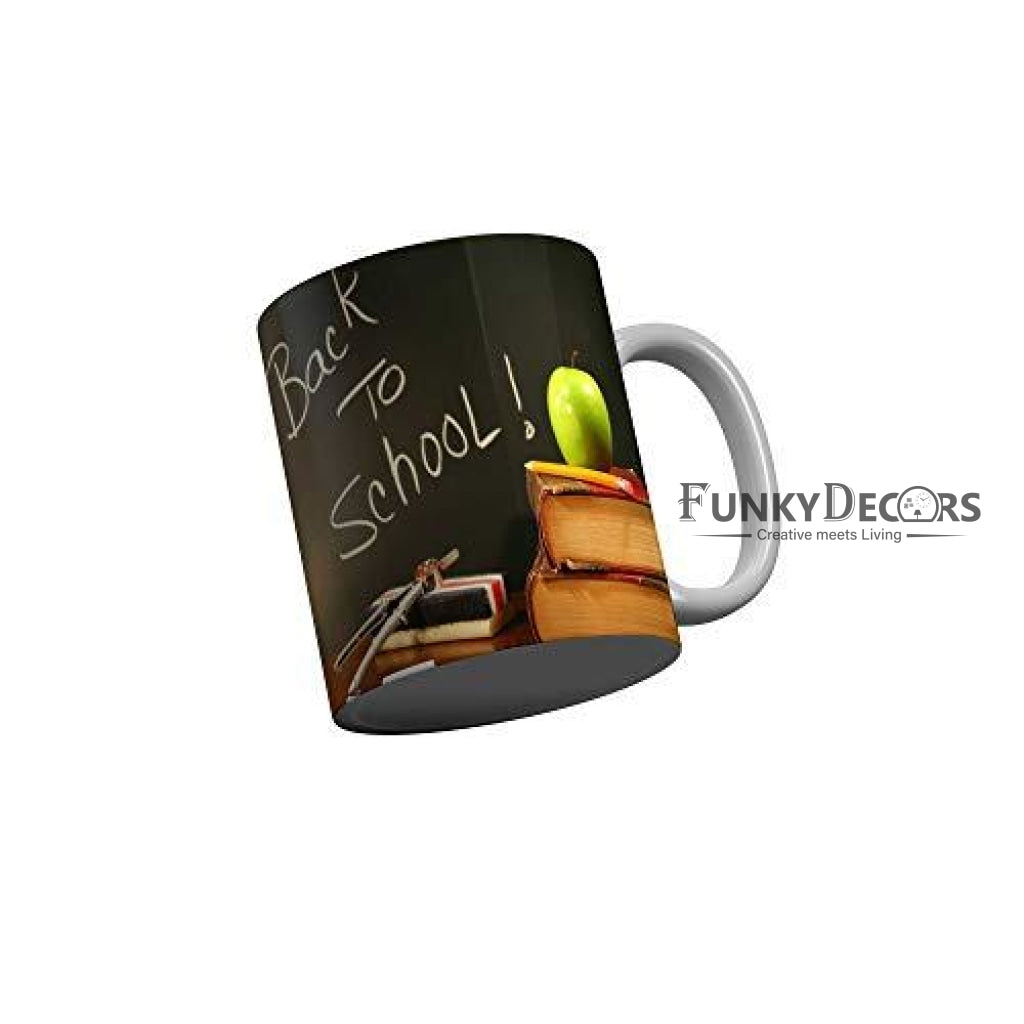 Funkydecors Back To School Childhood Memories Ceramic Mug 350 Ml Multicolor Mugs