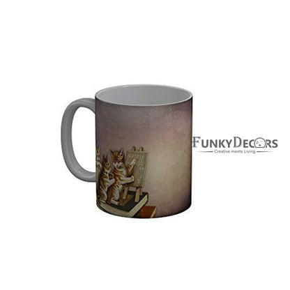 Funkydecors Back To School Childhood Memories Ceramic Mug 350 Ml Multicolor Mugs