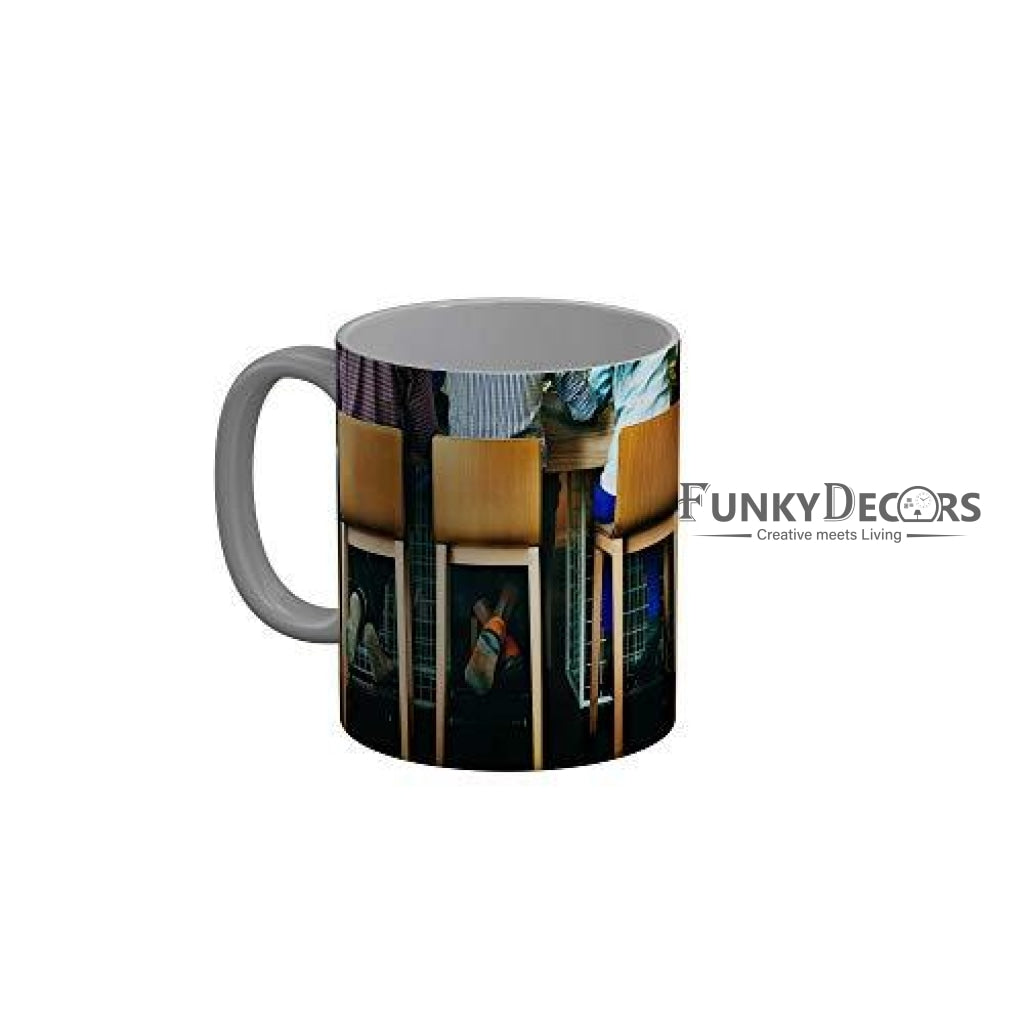 Funkydecors Back To School Childhood Memories Ceramic Mug 350 Ml Multicolor Mugs
