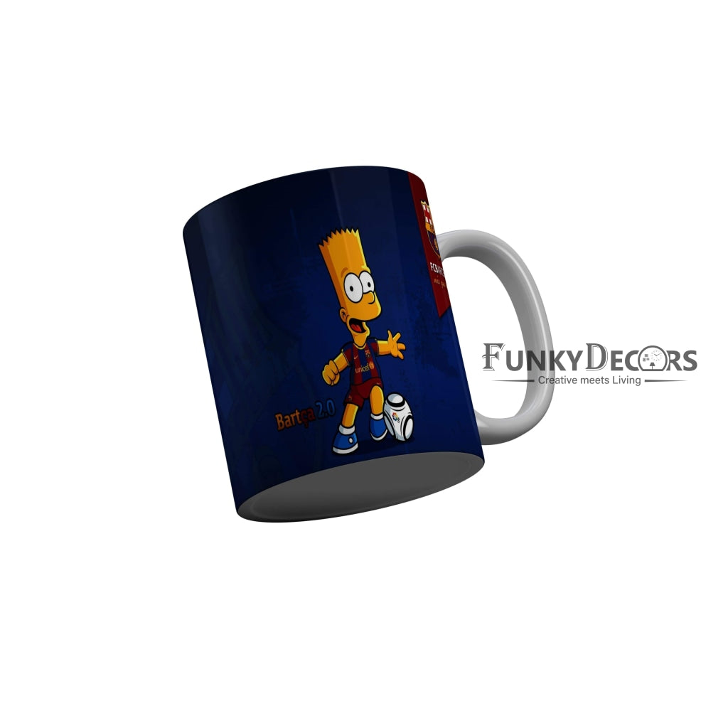 FunkyDecors Bart Simpson Ceramic Coffee Mug Cartoon Mug FunkyDecors