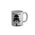 FunkyDecors Bike Grey Ceramic Coffee Mug, 350 ml