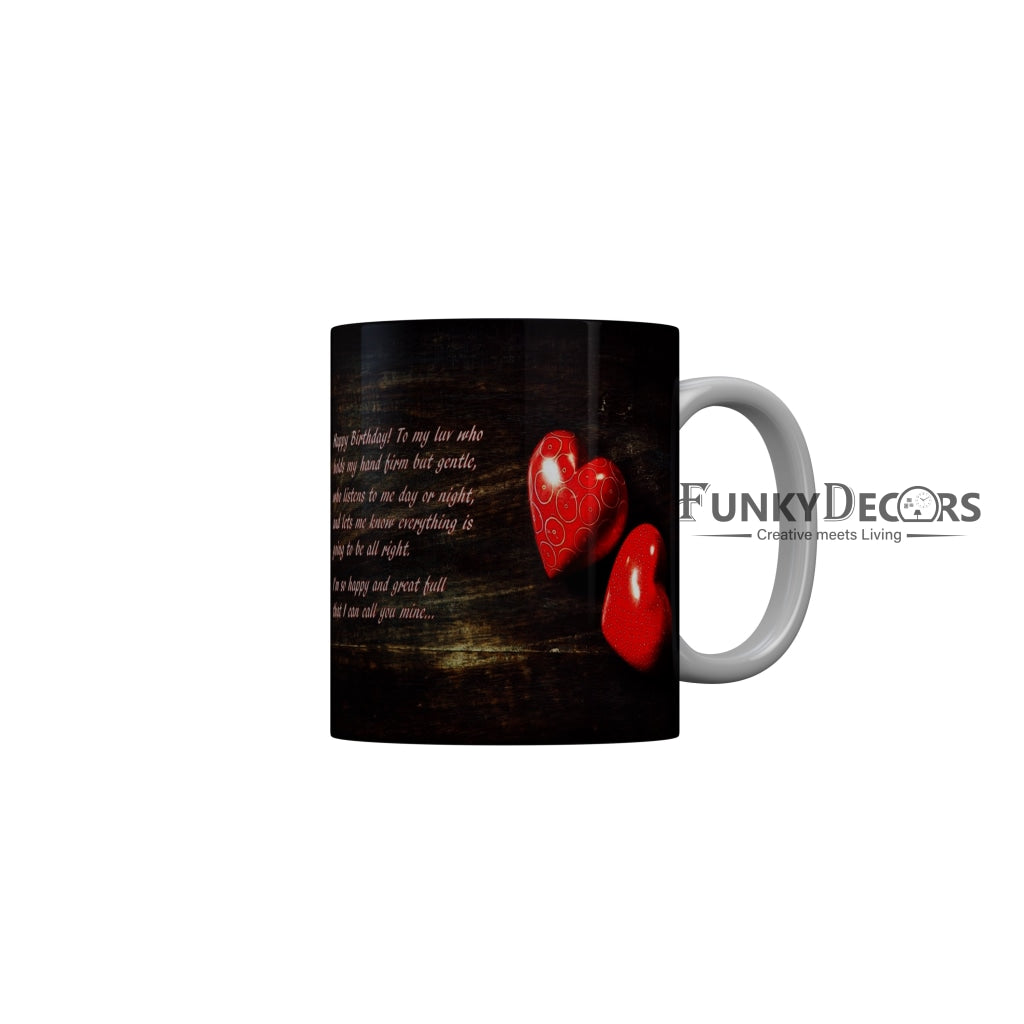 FunkyDecors Birthday Wishes Ceramic Coffee Mug